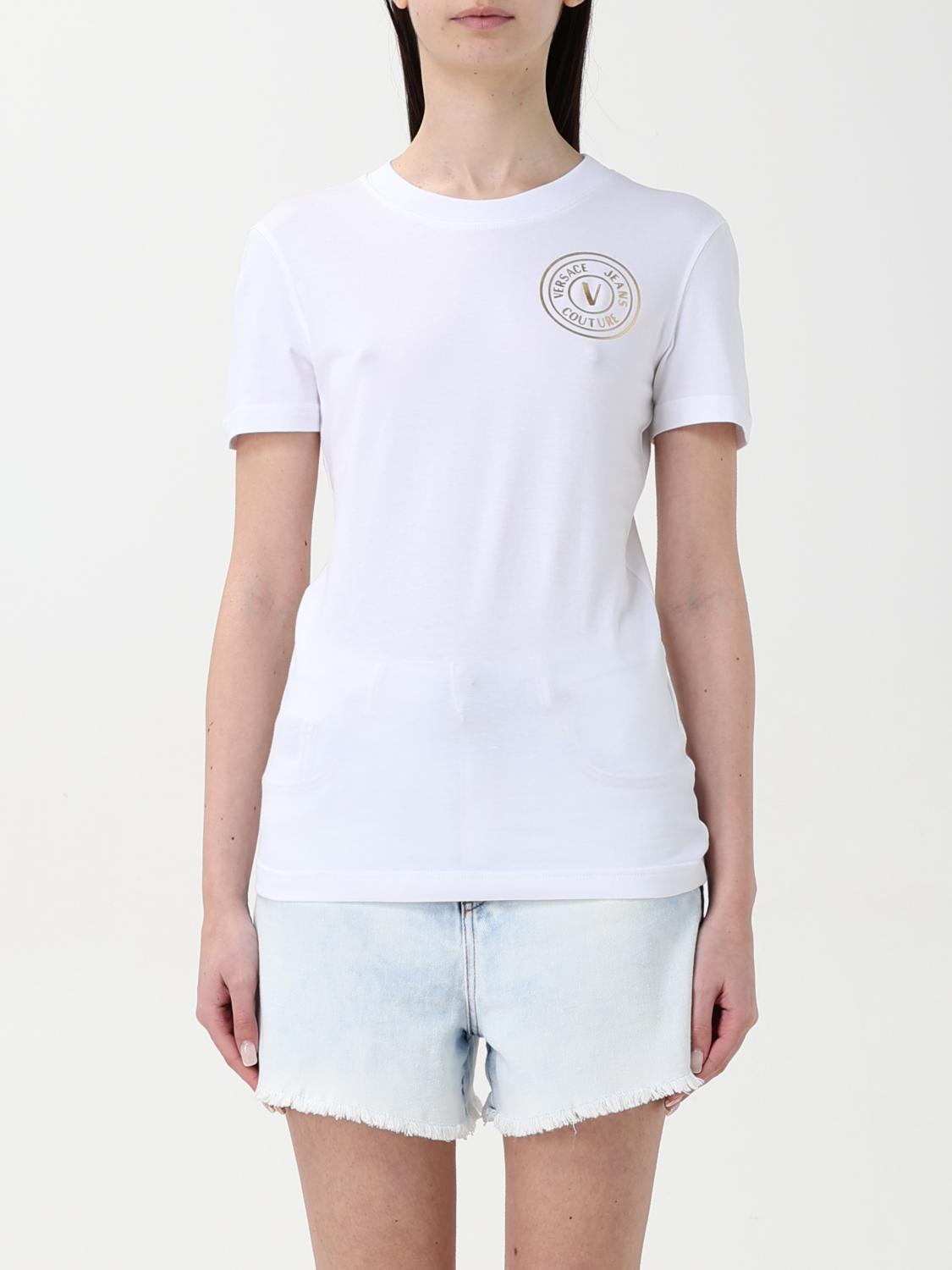 Versace Jeans Couture Logo-printt-shirt In White