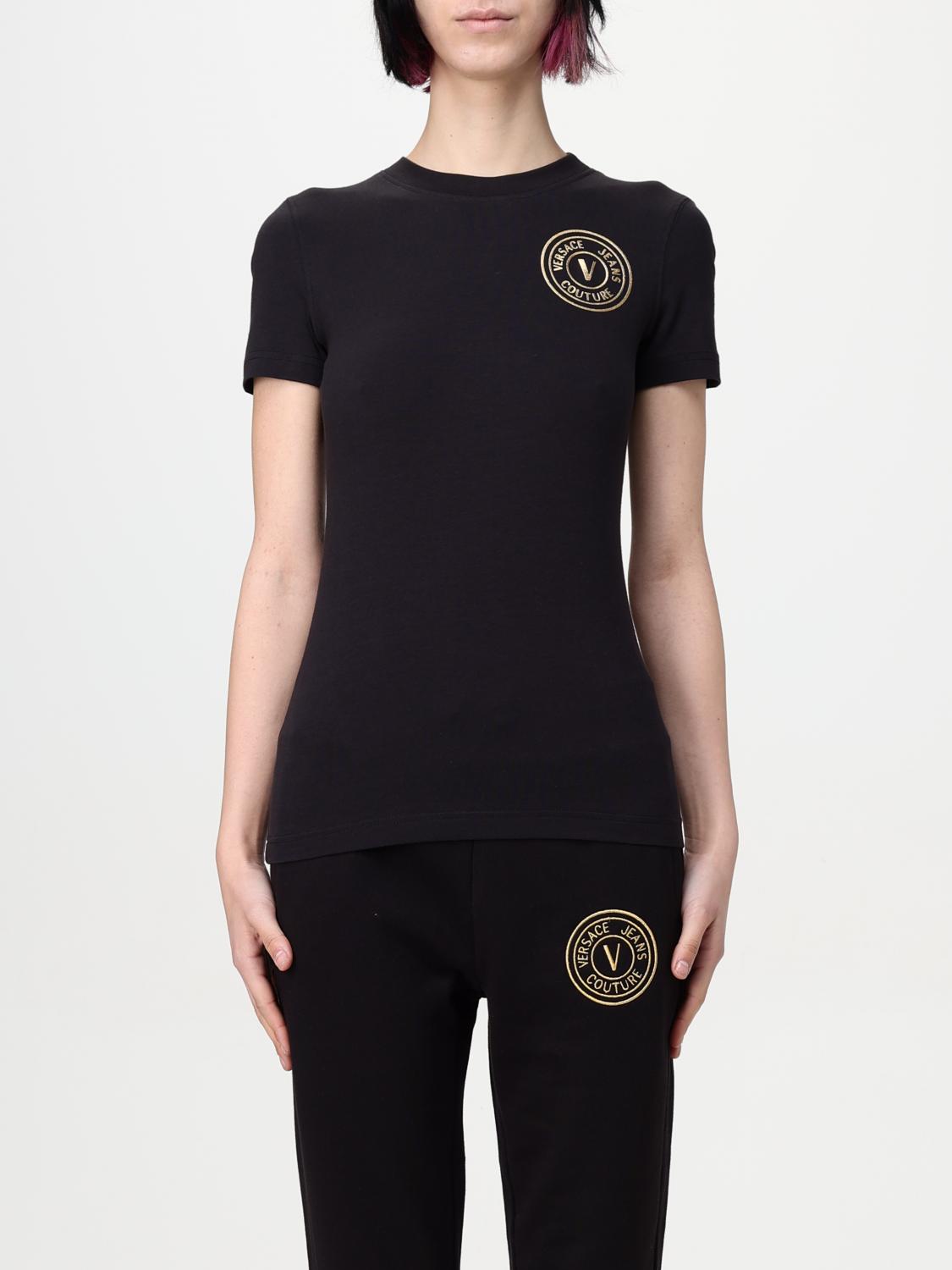 Shop Versace Jeans Couture T-shirt Woman Color Black
