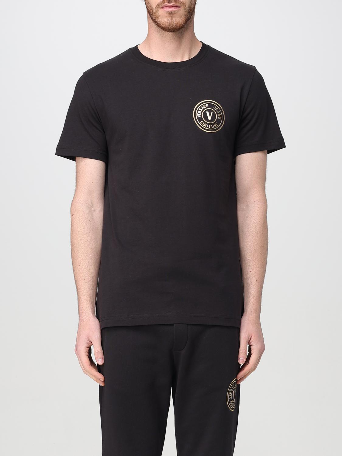 Shop Versace Jeans Couture T-shirt Men Color Black