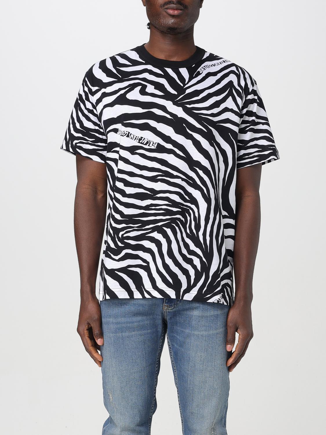 Shop Versace Jeans Couture T-shirt Men Color Black
