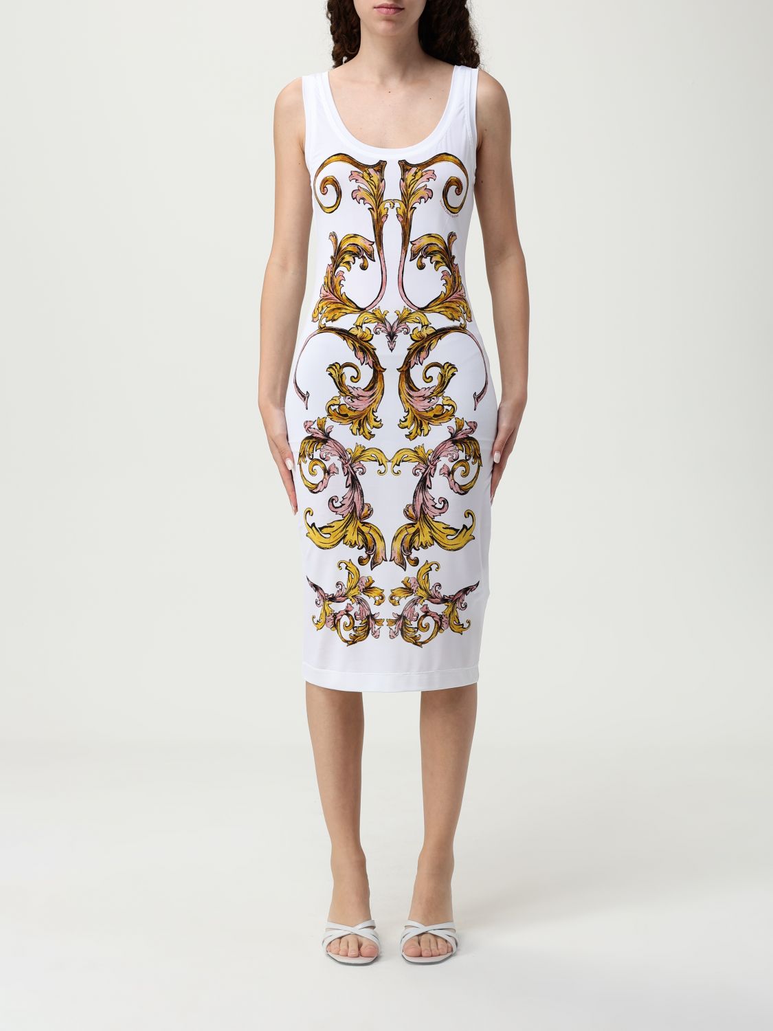 Versace Jeans Couture Kleider Damen Farbe Weiss In White