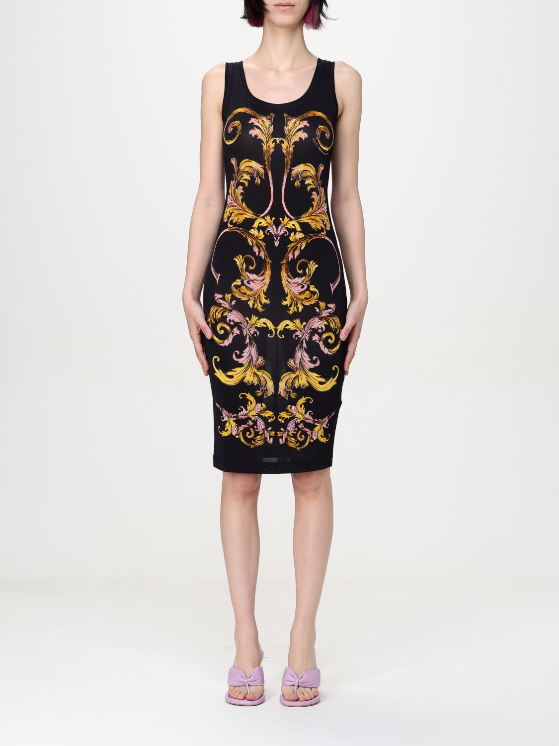 Versace Jeans Couture Dress In Black