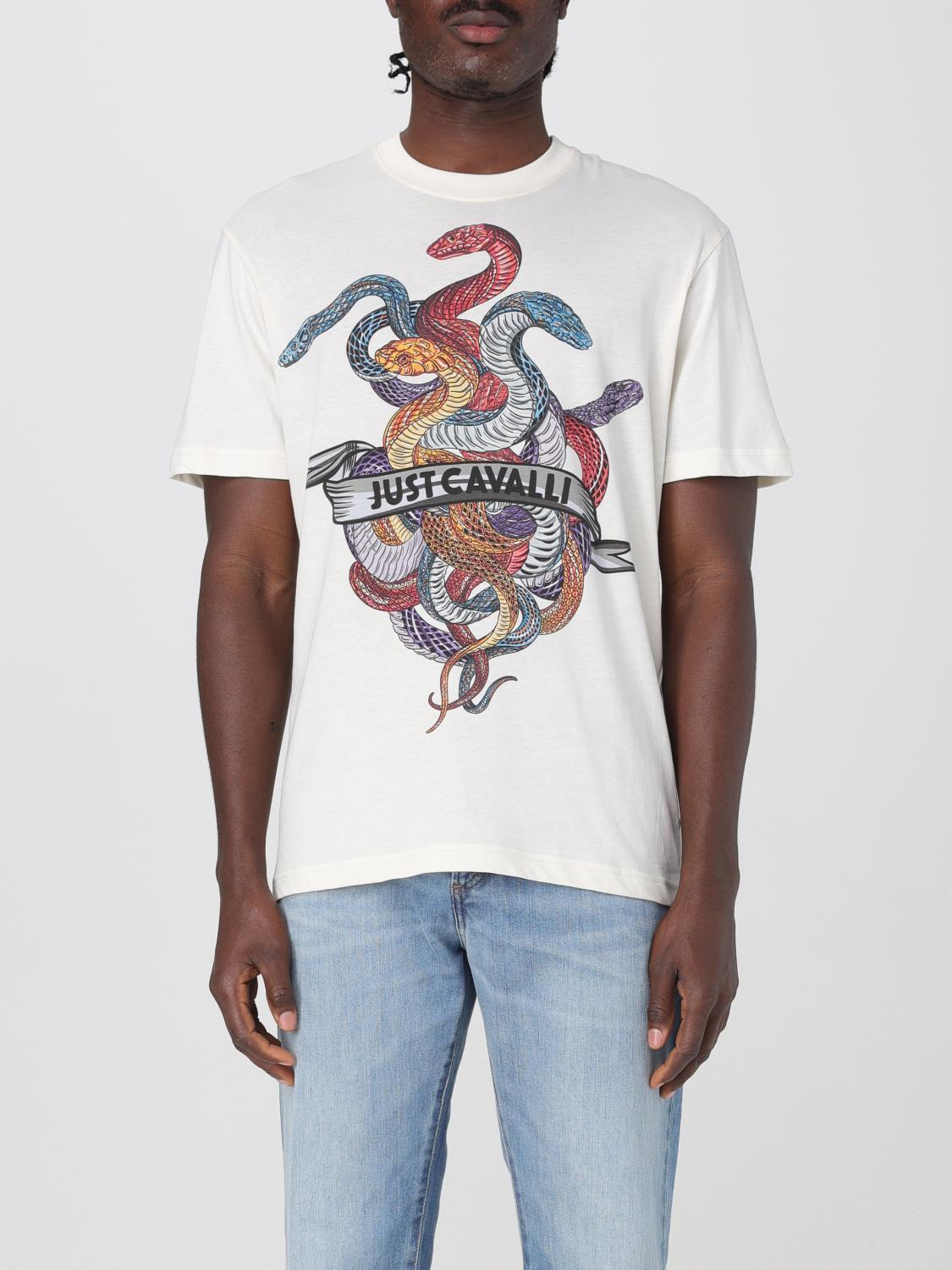 Just Cavalli T-shirt Men Color White In White