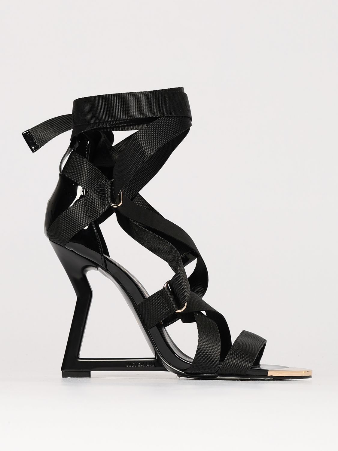 JUST CAVALLI HEELED SANDALS JUST CAVALLI WOMAN COLOR BLACK G77535002