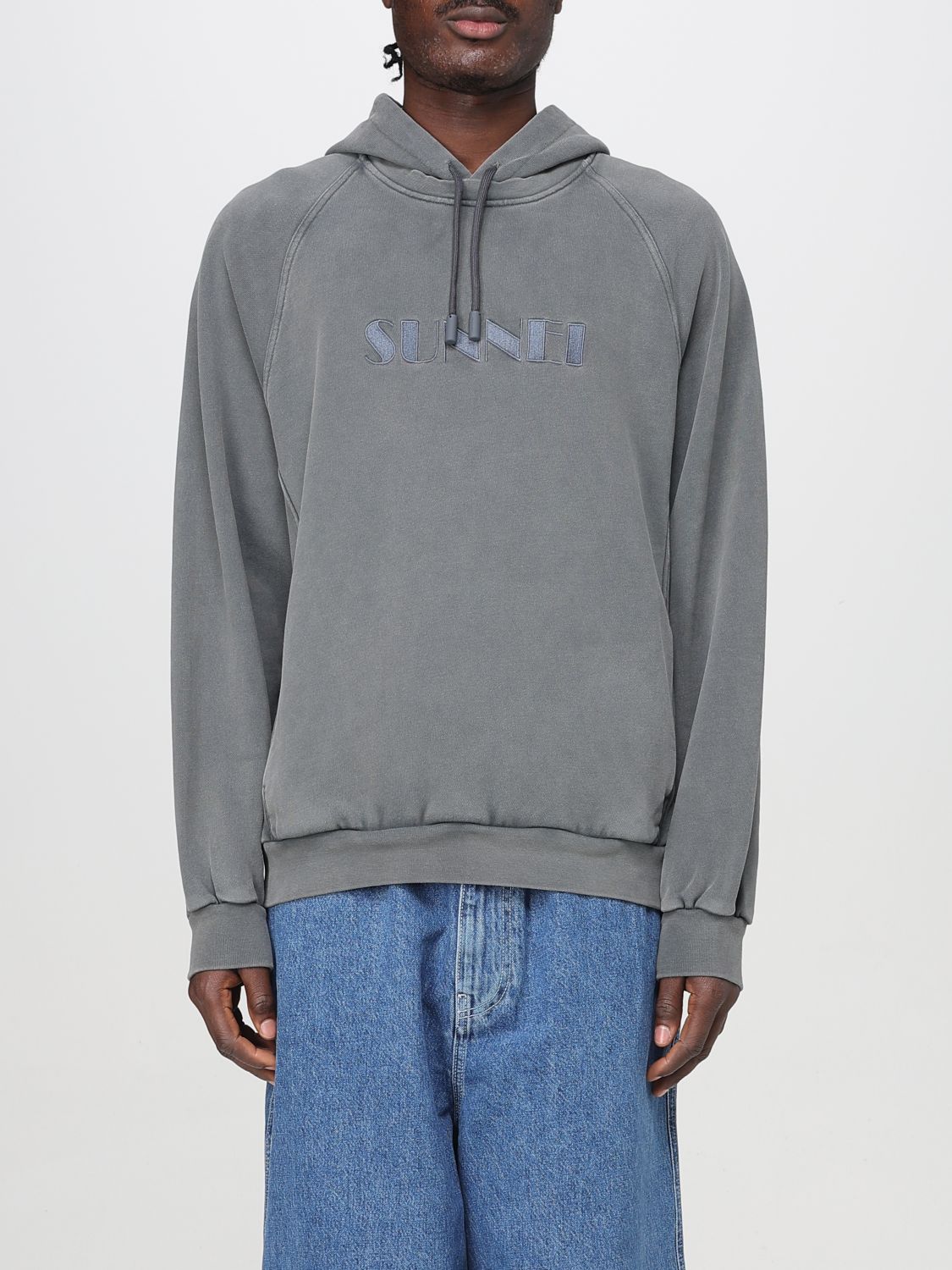 Sunnei Sweatshirt Men Color Grey In Grey