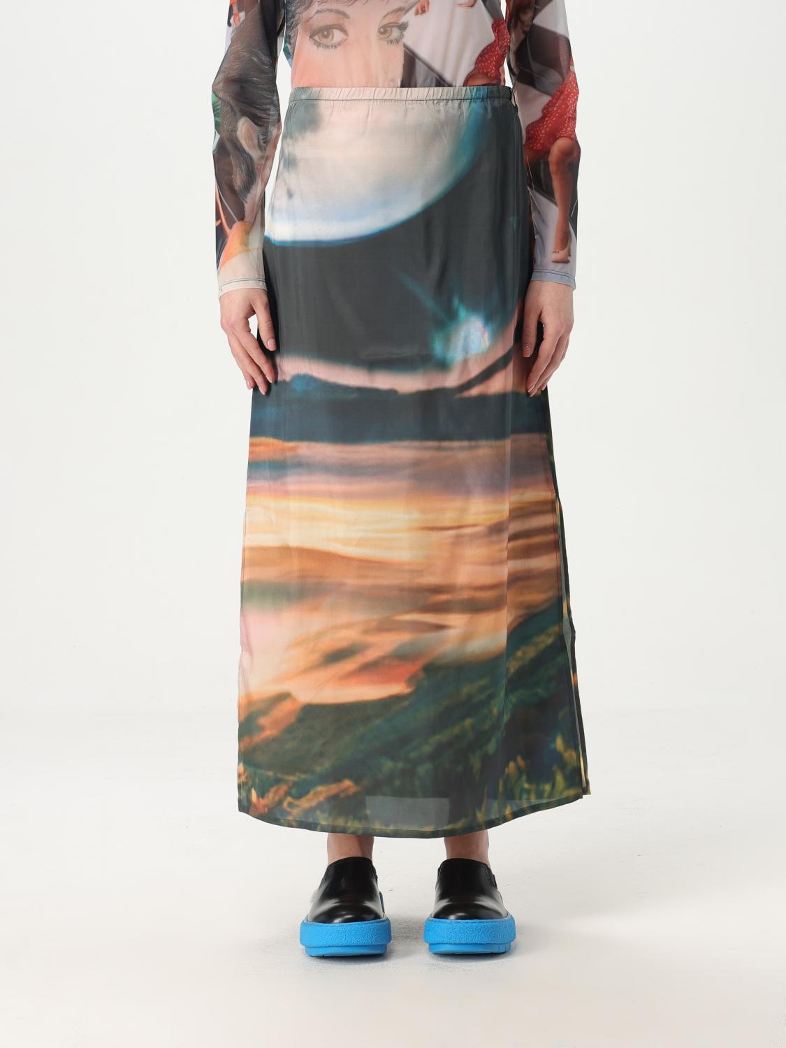 Sunnei Annemarie-print Skirt In Multicolor