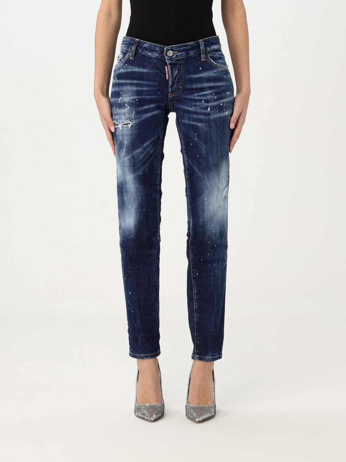 Shop Dsquared2 Jeans Woman Color Blue