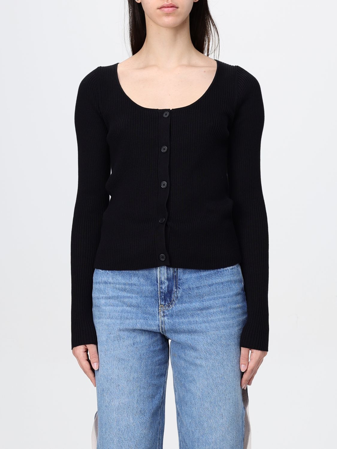 Pinko Strickjacke Damen Farbe Schwarz In Schwarz