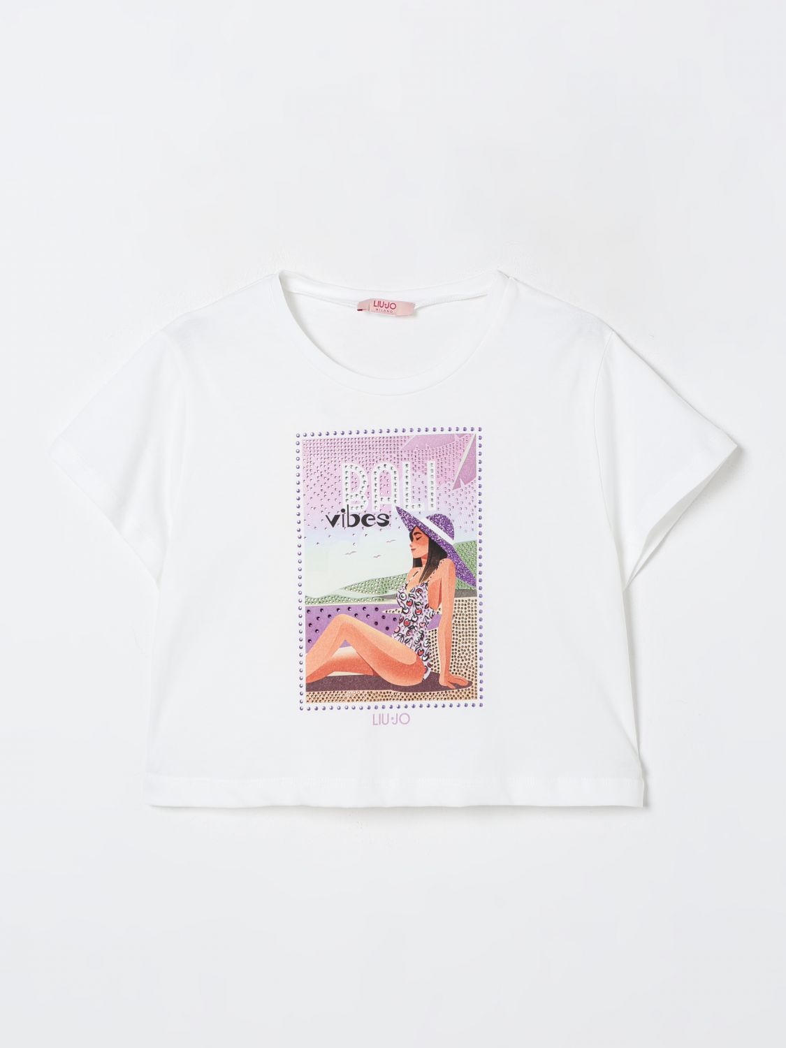 Shop Liu •jo T-shirt Liu Jo Kids Color White In Weiss