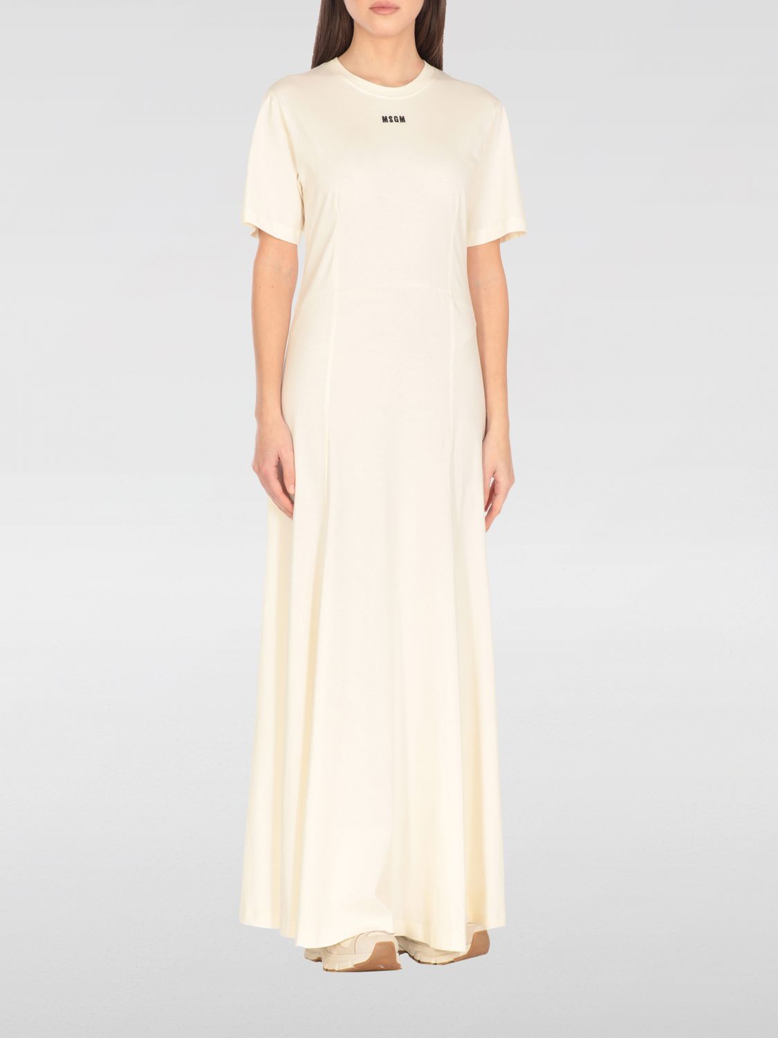 Msgm Knee Length Dress Crew Neck