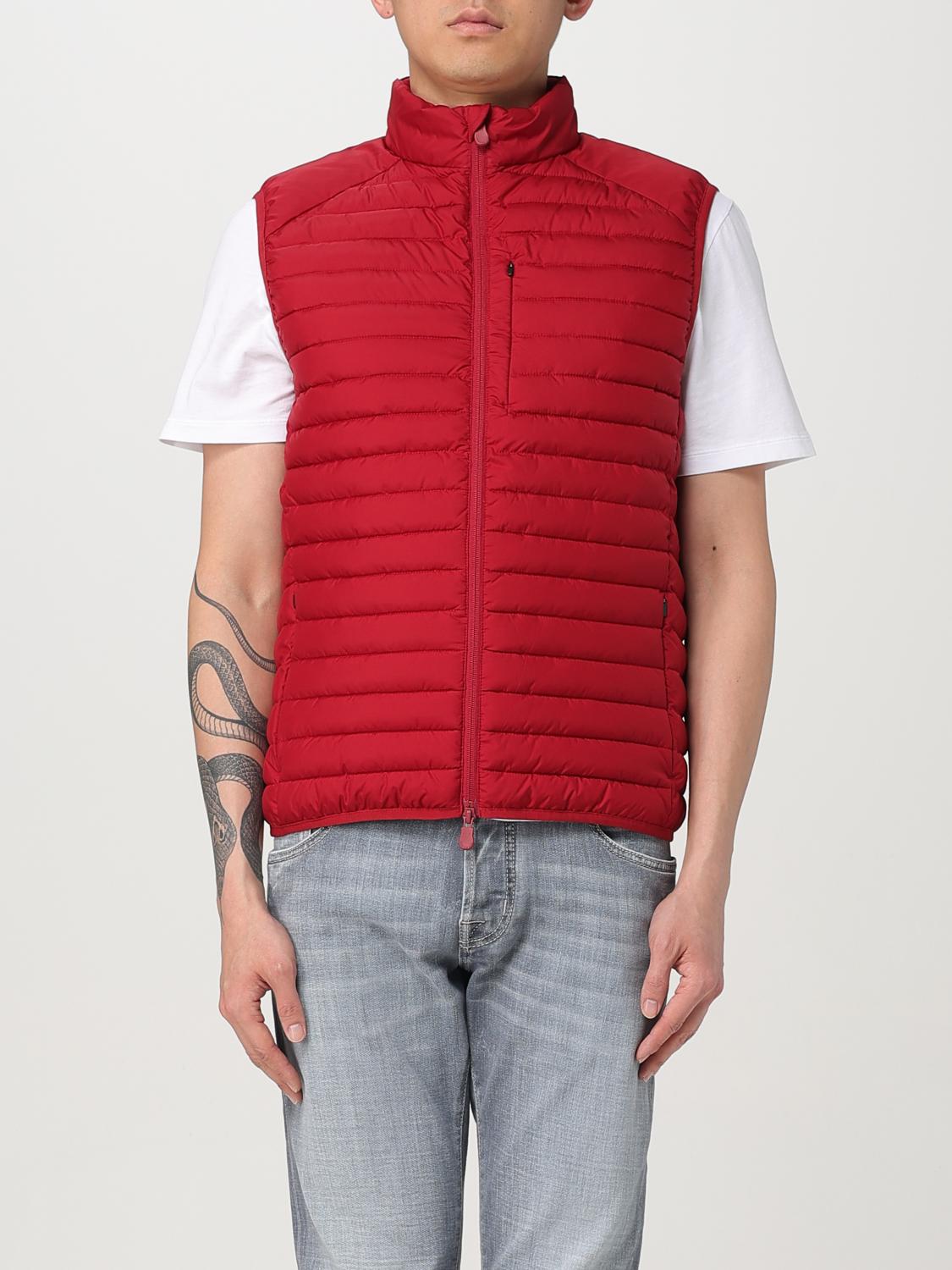 Save The Duck Jacket Men Color Burgundy In Burgundy