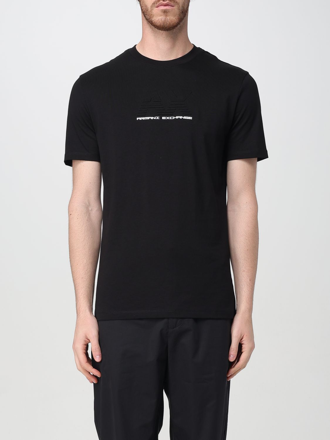 Armani Exchange Regular Fit T-shirts In Black
