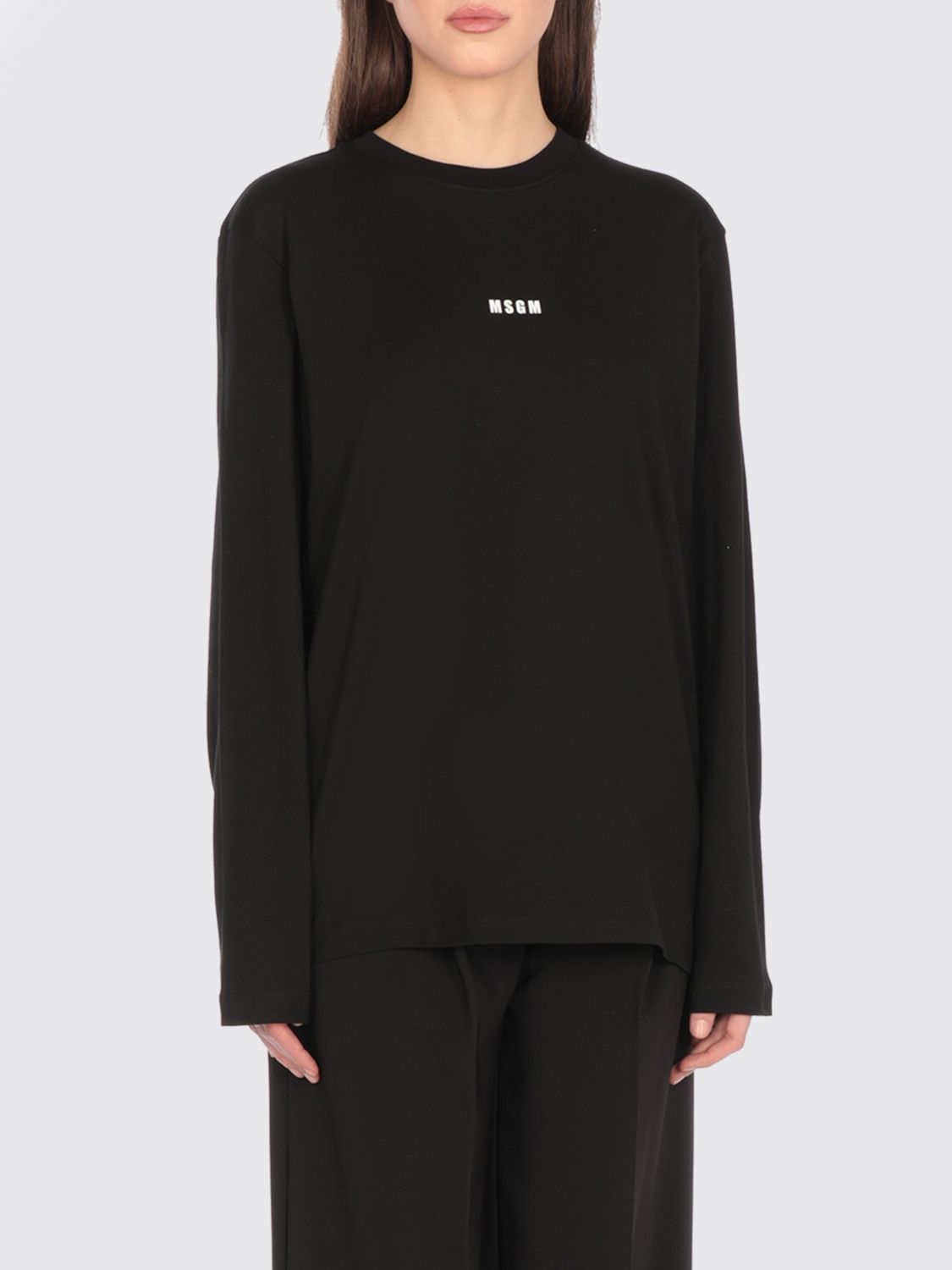 Msgm T-shirt  Woman Color Black