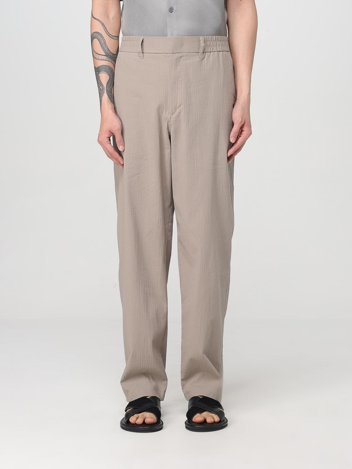 Armani Exchange Pants Men Color Beige In Beige