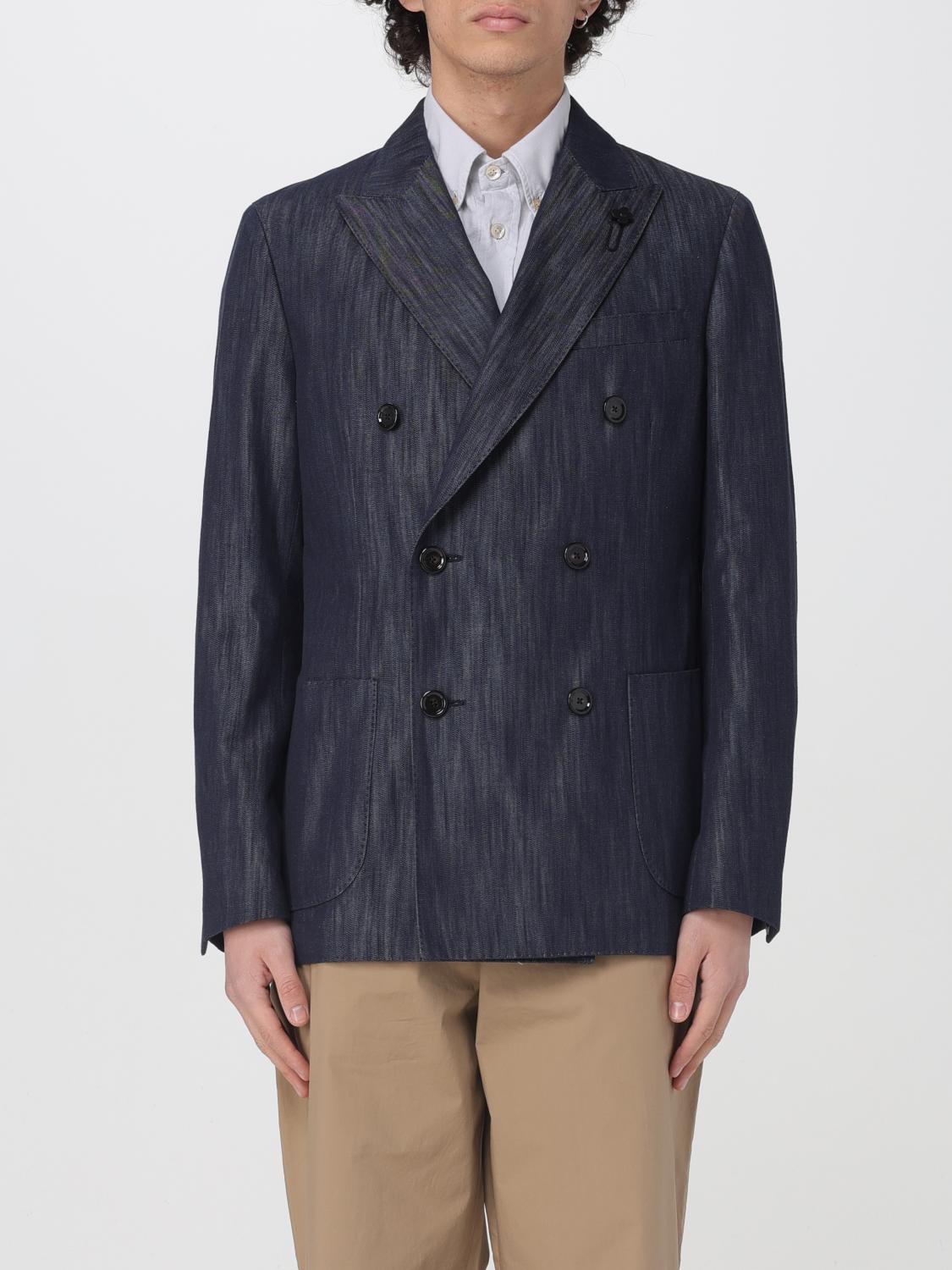 Lardini Jacket Men Color Blue In Blue