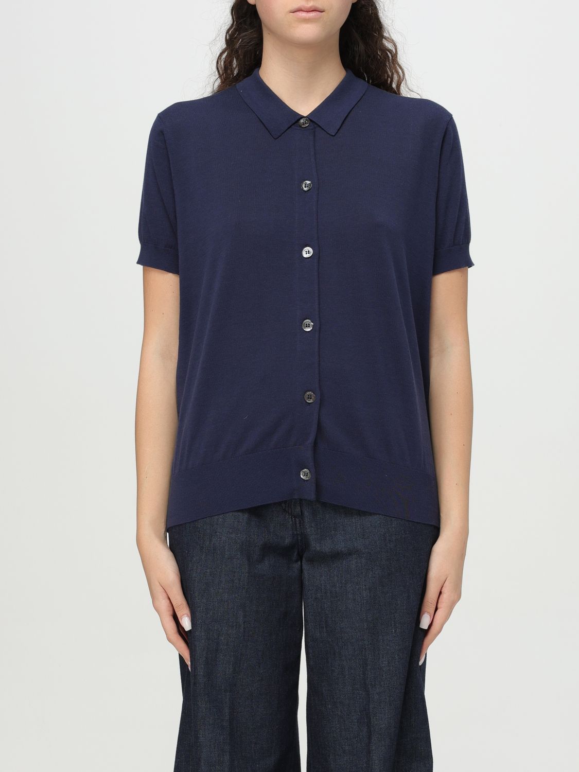 ASPESI POLO SHIRT ASPESI WOMAN COLOR NAVY G77796045