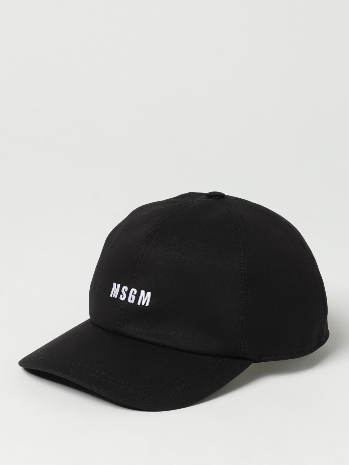 MSGM Hat Men color Black　MSGM 帽子 メンズ カラー ブラック MSGM