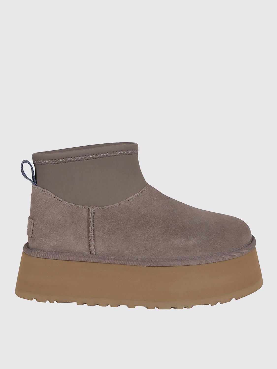 Ugg Mini Ankle Boots With Platform Sole And Pull Tab In Multi