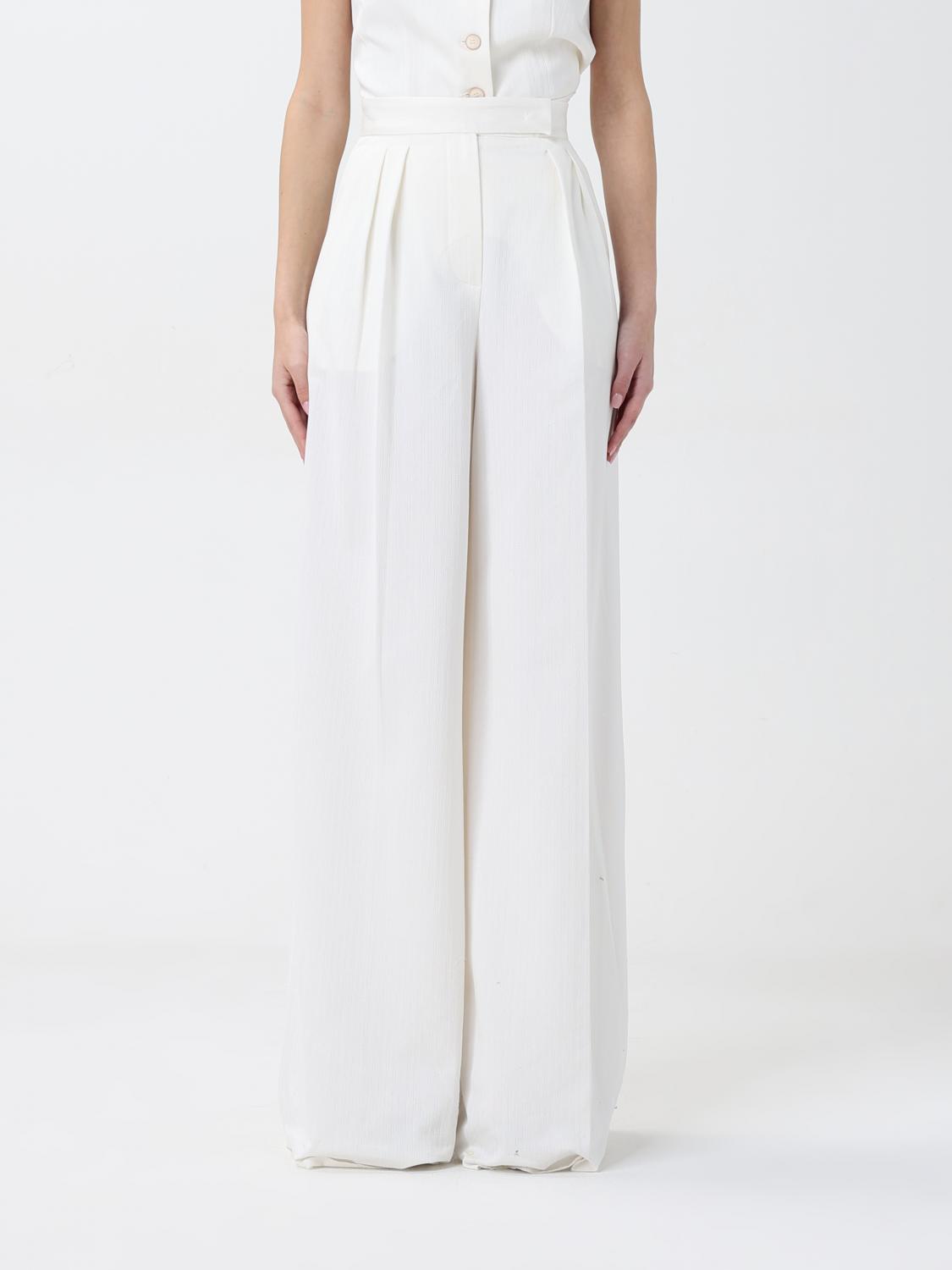 Max Mara Zinnia Ultrawide Leg Pants In White
