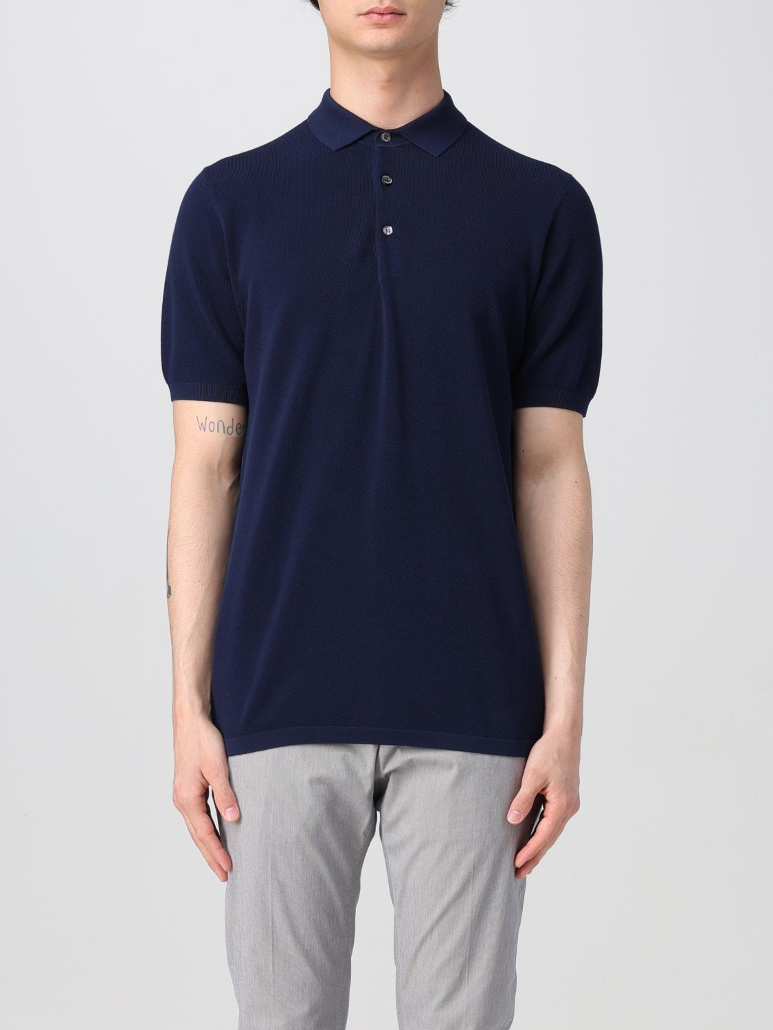 ASPESI POLO SHIRT ASPESI MEN COLOR BLUE G77905009