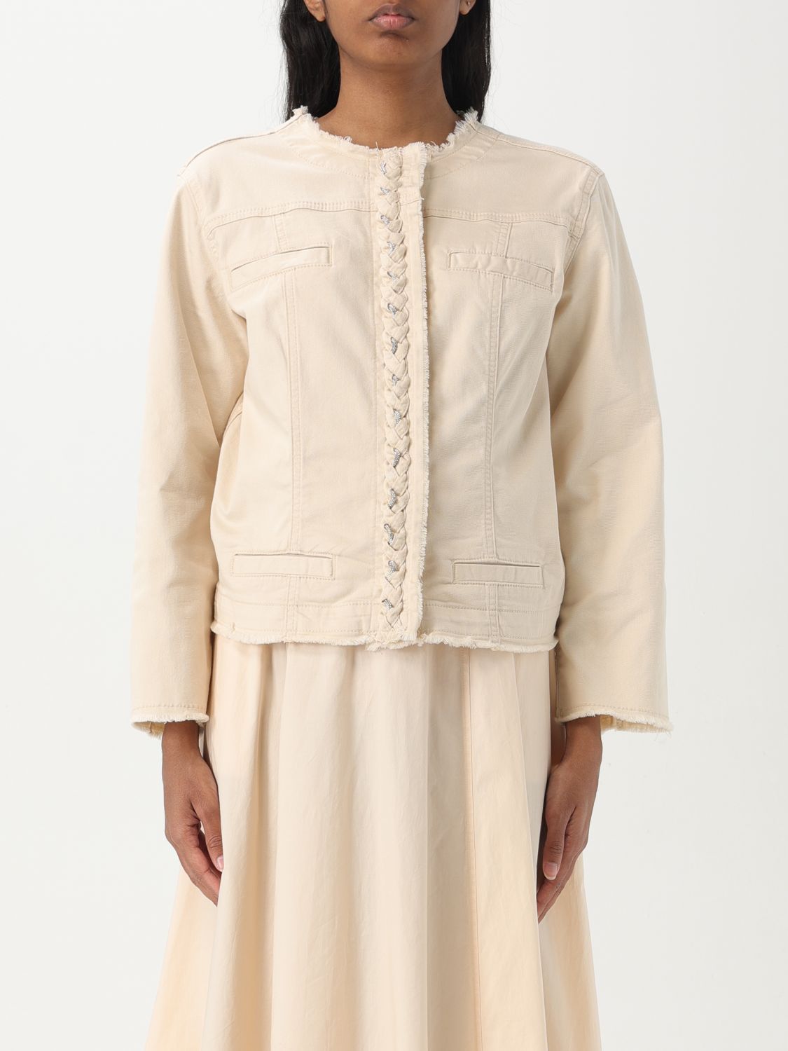 Liu •jo Jacket Liu Jo Woman Color Beige In Beige