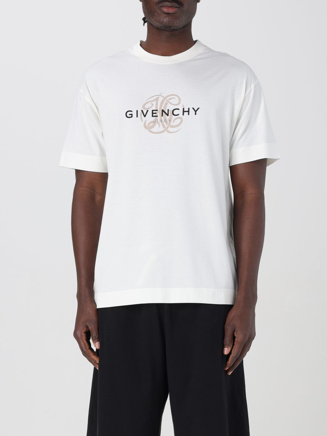 Shop Givenchy T-shirt Men Color Beige