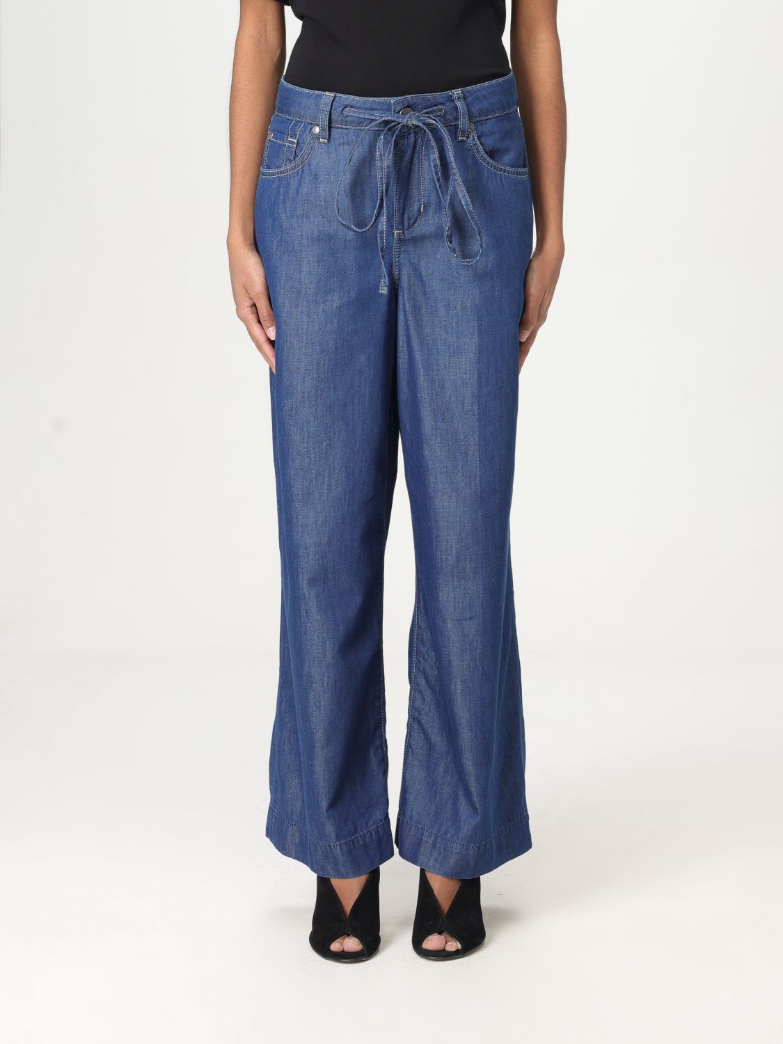 Shop Liu •jo Jeans Liu Jo Woman Color White