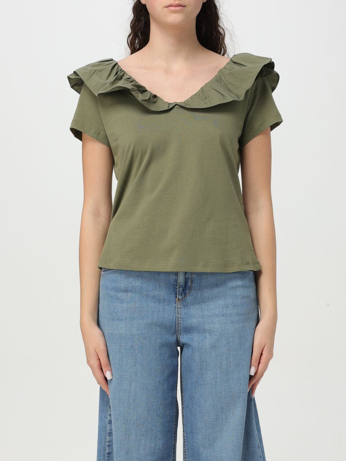 Liu •jo T-shirt Liu Jo Woman Color Cream In Cream