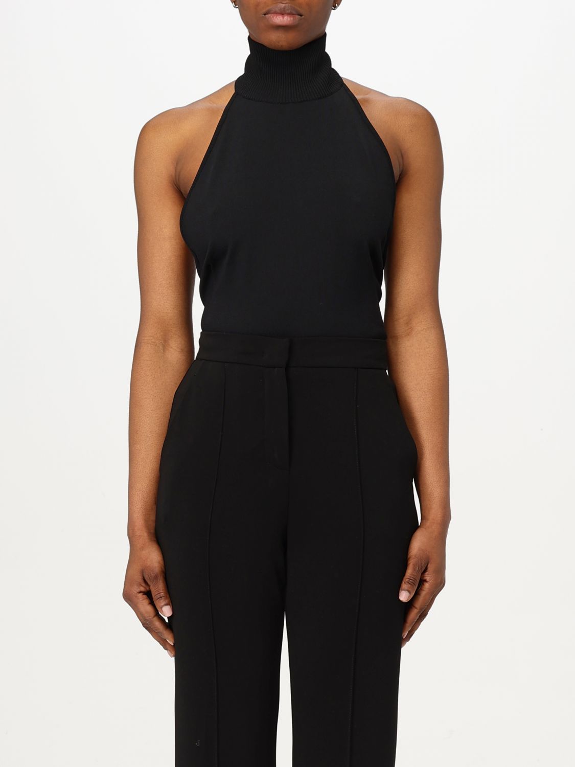 Shop Max Mara Bodysuit Woman Color Black