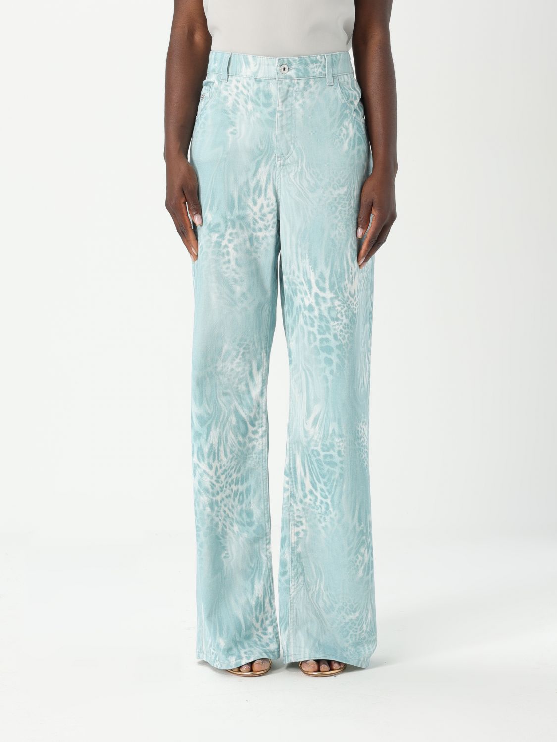 Blumarine Jeans Woman Color Sky In Sky