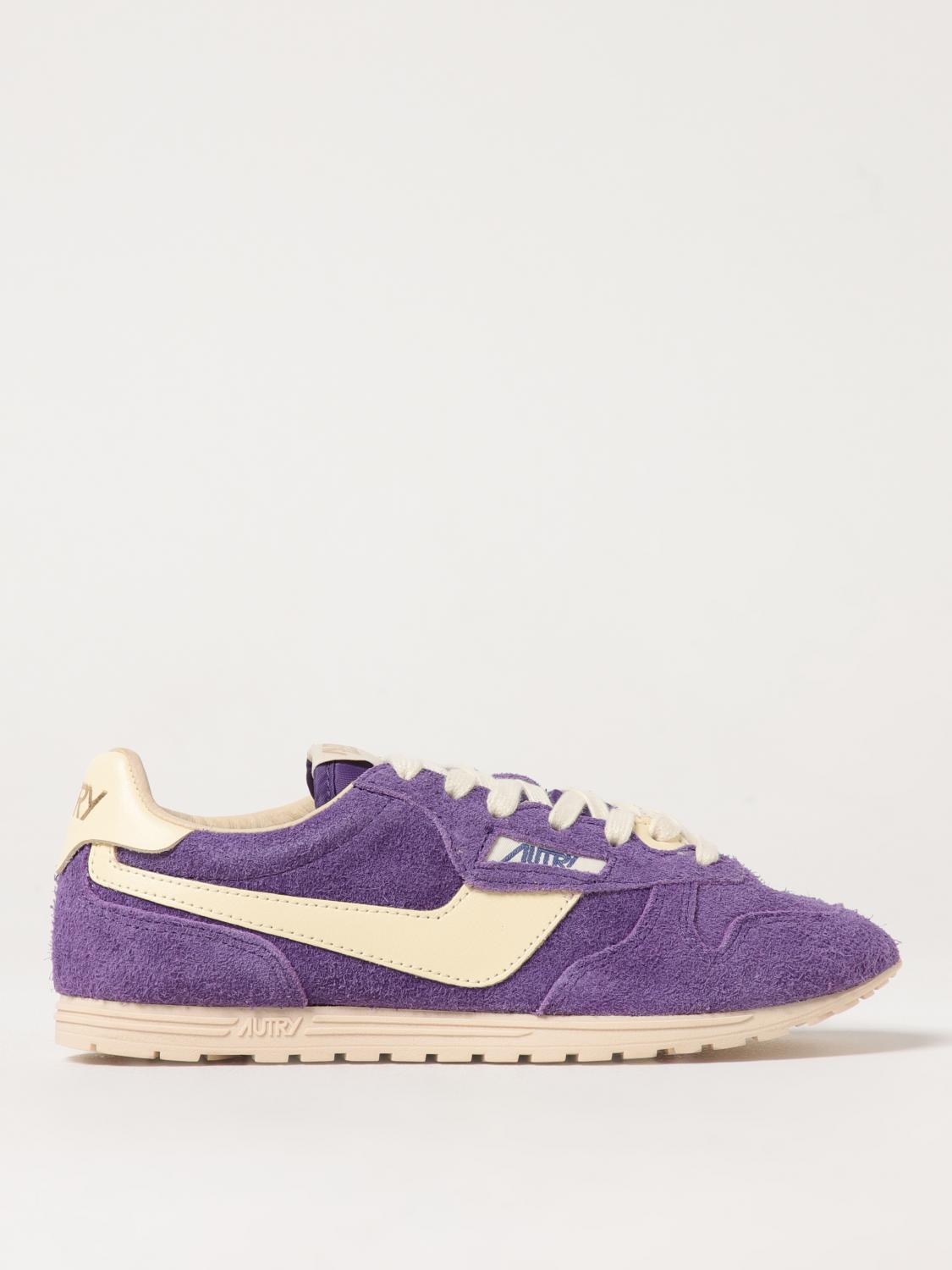 Autry Low Suede Windspin Sneaker In Violet