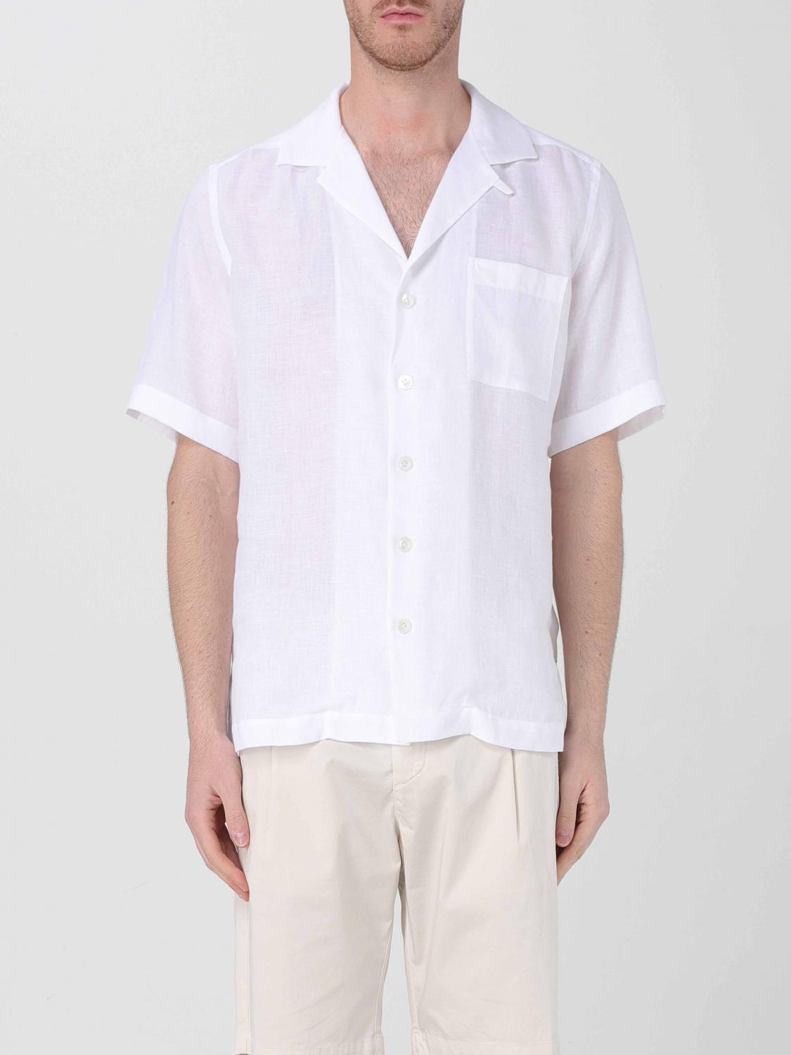 Lardini A Short Sleeved Shirt In Weiss