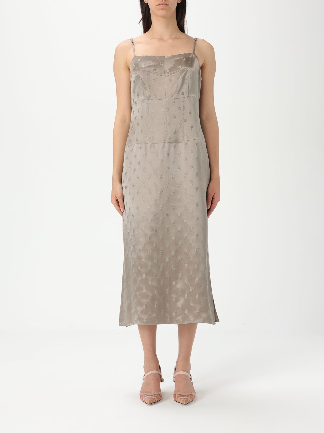 FENDI Abito in seta ricamato