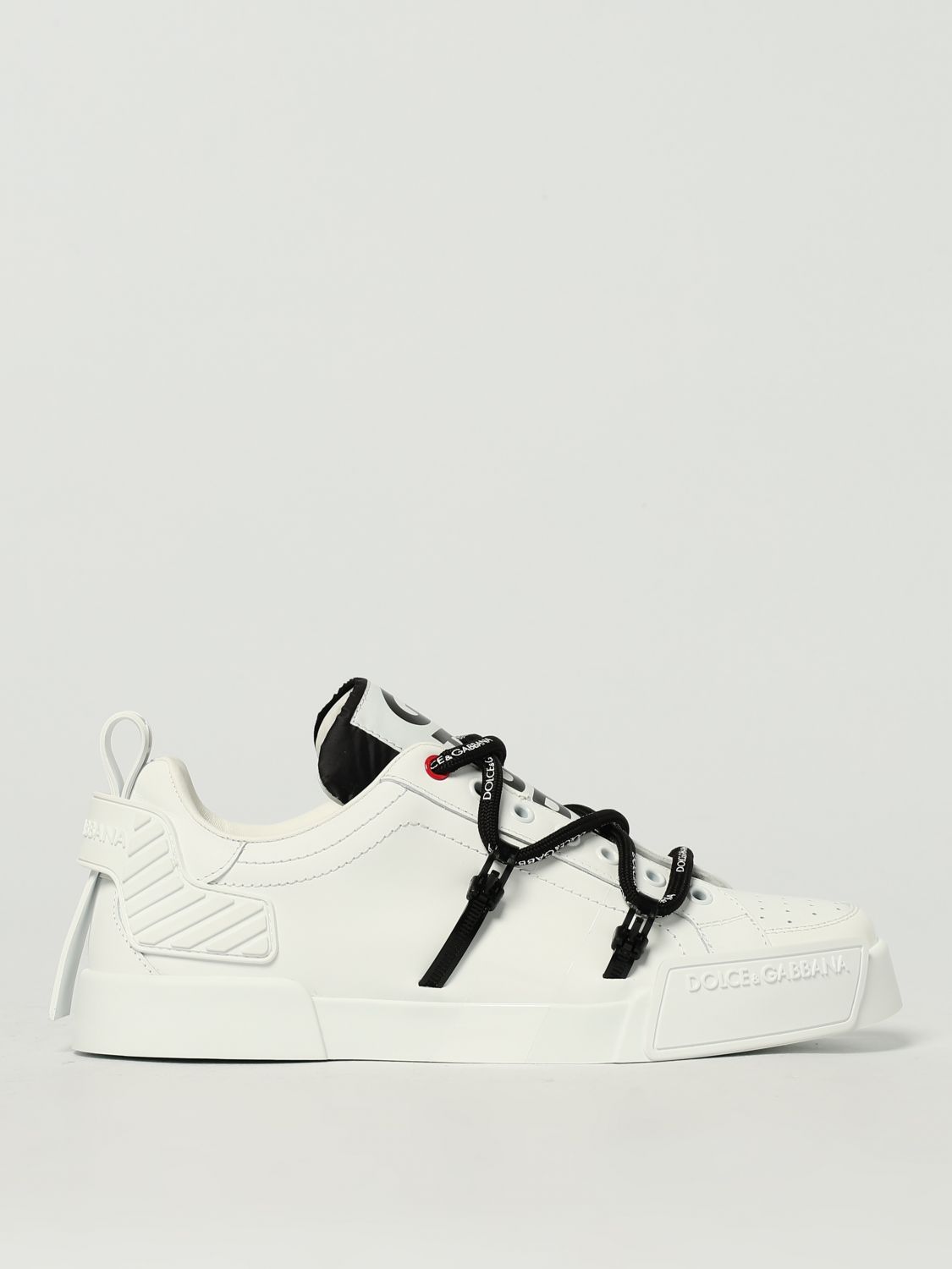 Dolce & Gabbana Dolce And Gabbana White Insert Portofino Sneakers