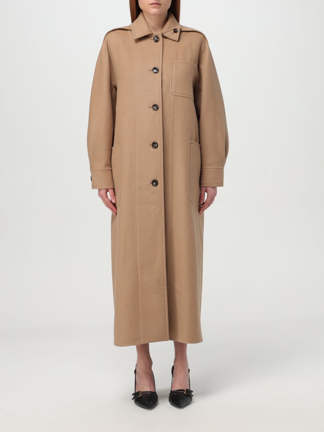 Max Mara Wool-and-cashmere-blend Coat In Brown