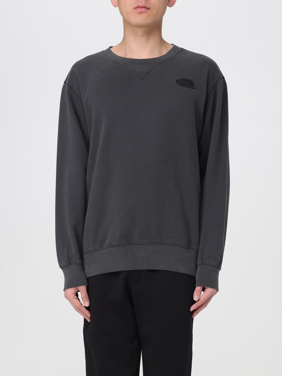 The North Face Relaxed Ribbed Cuffs Hem Crew In Gray