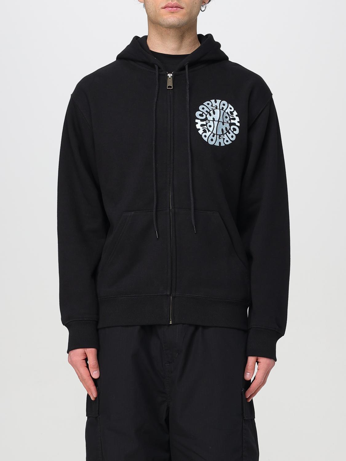 Carhartt Wip Hooded Jazzy Seweat Jacket In Black