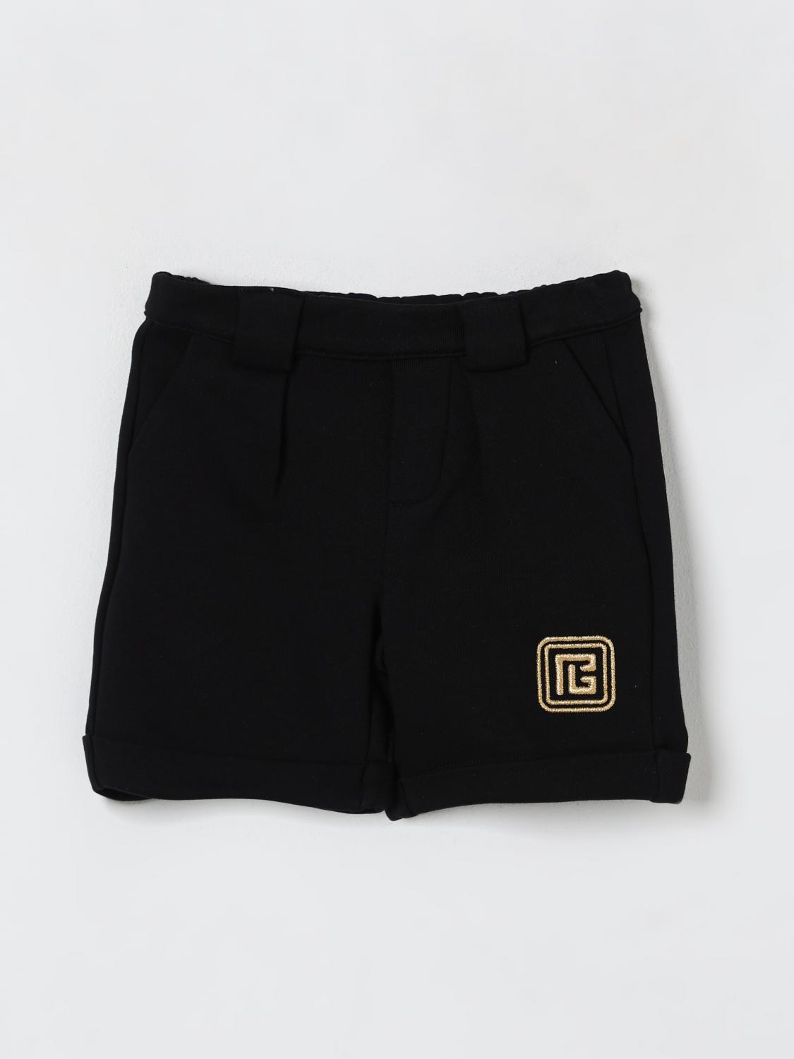 Balmain Shorts  Kids Color Black In Black