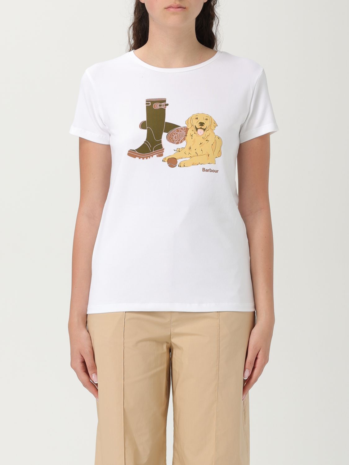Barbour T-shirt  Woman Color White