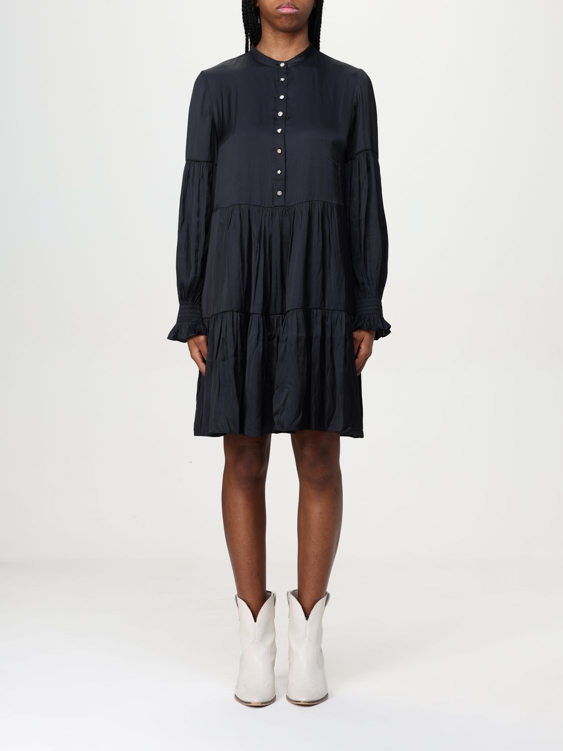 Shop Zadig & Voltaire Dress Woman Color Black In Schwarz