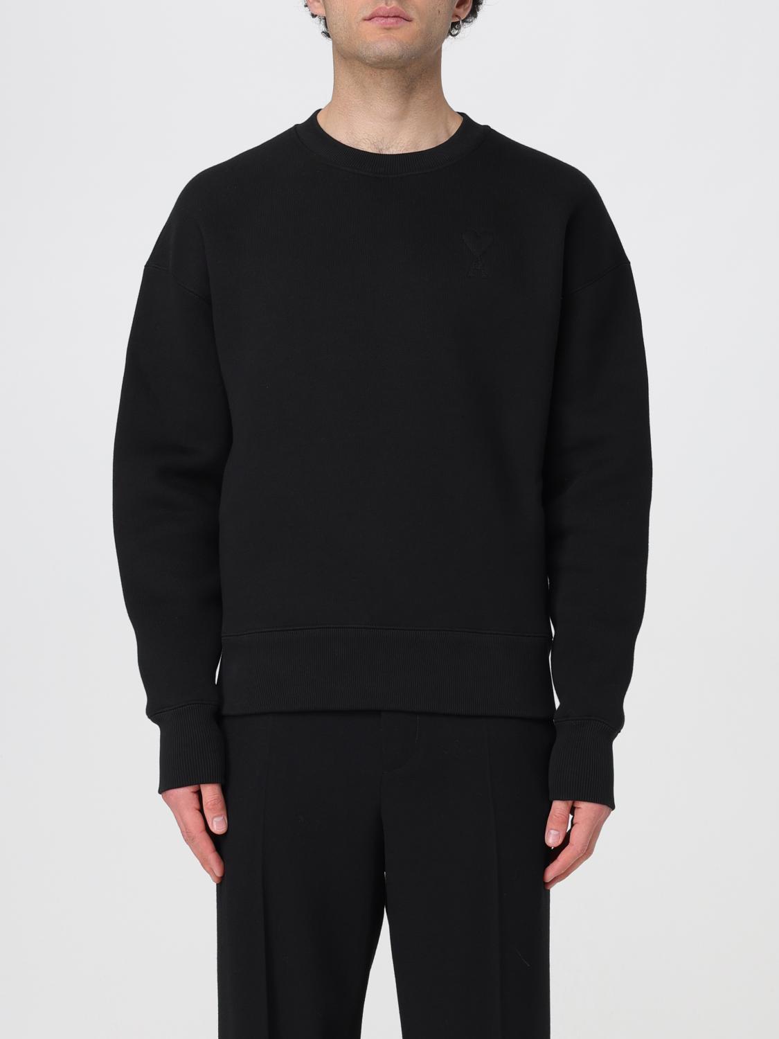 Shop Ami Alexandre Mattiussi Sweatshirt Ami Paris Men Color Black