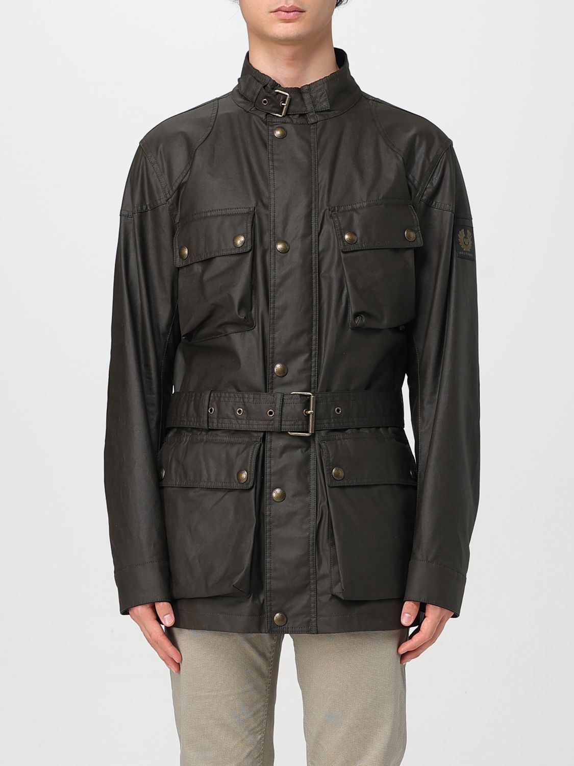 Belstaff Trialmaster Motorcycle Jacket In Green