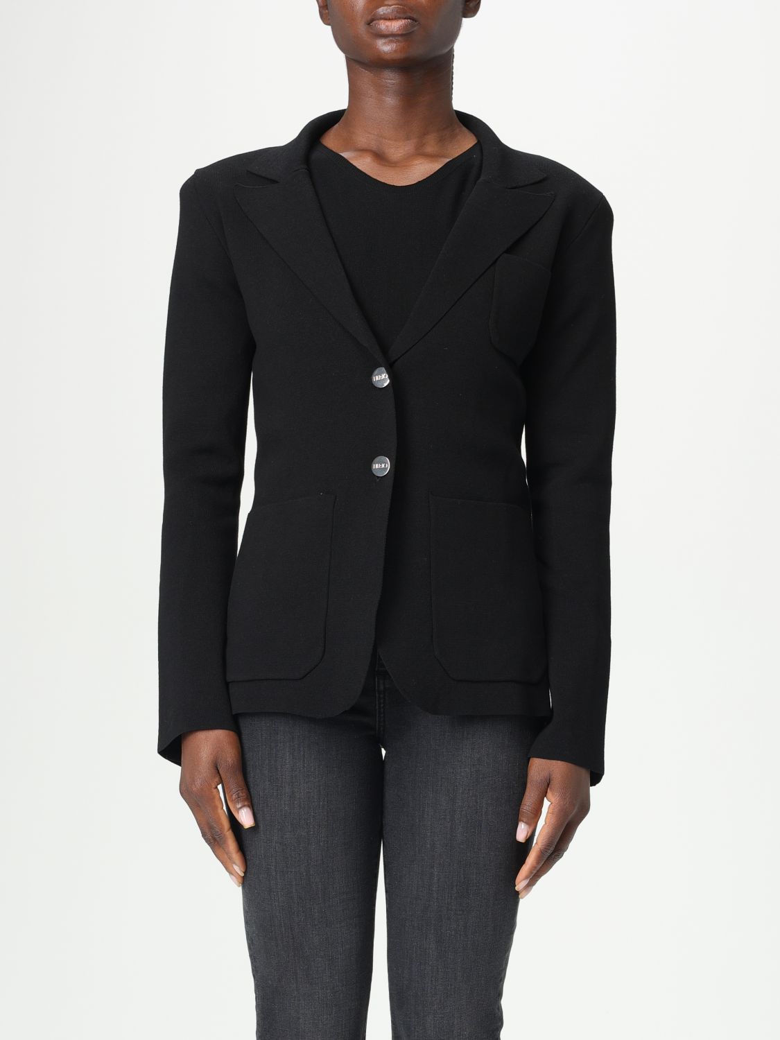 Liu •jo Jacket Liu Jo Woman Color Black In Black