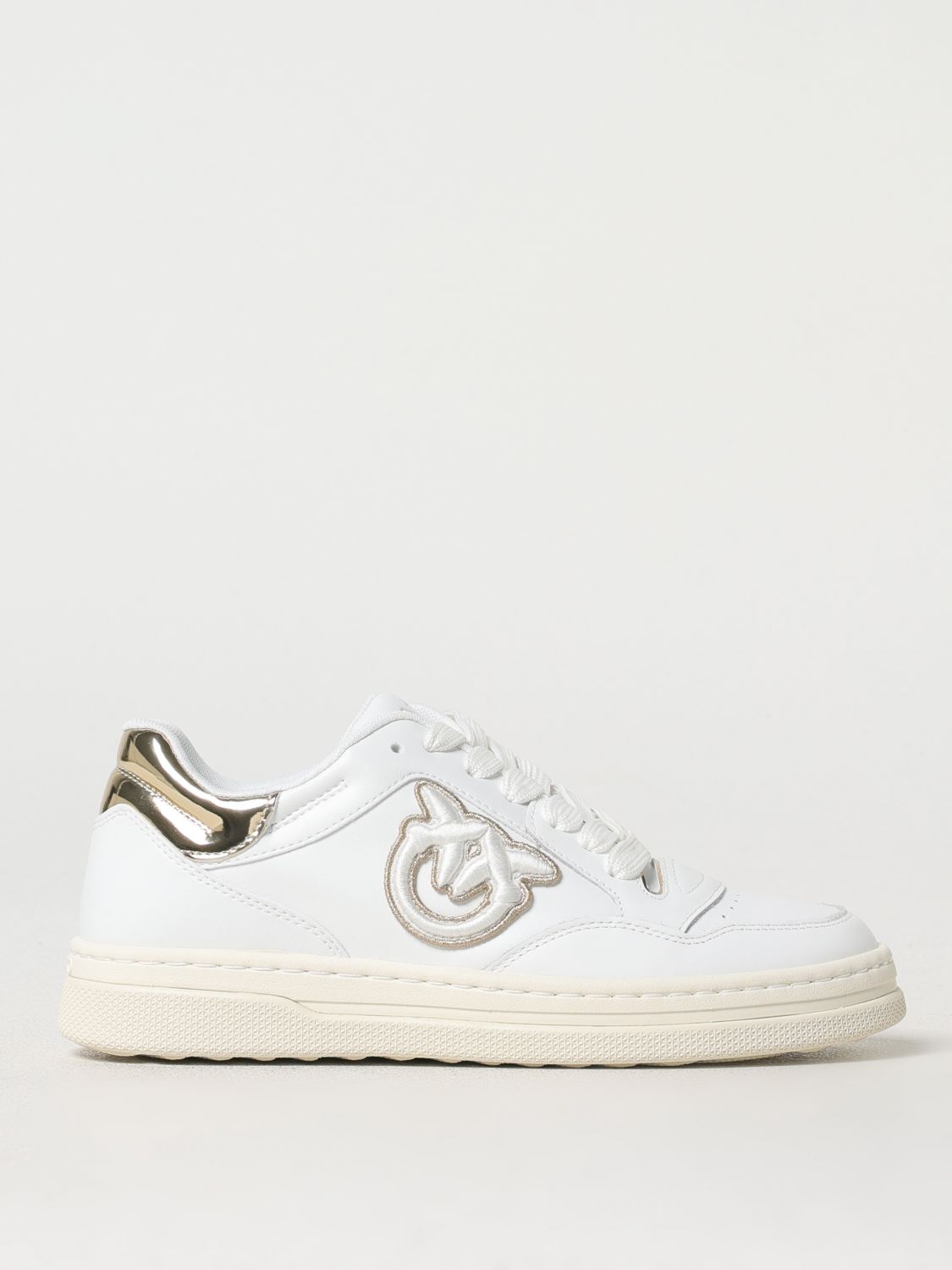 Pinko Ariel 15 Leather Low-top Sneakers In White