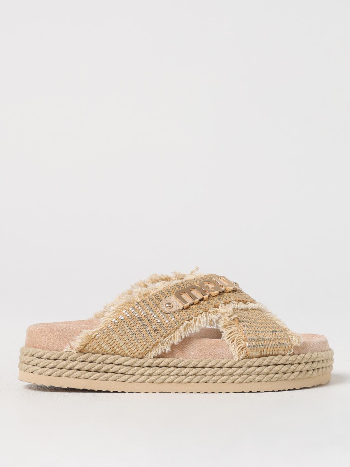 MOU FLAT SANDALS MOU WOMAN COLOR BEIGE G78645022