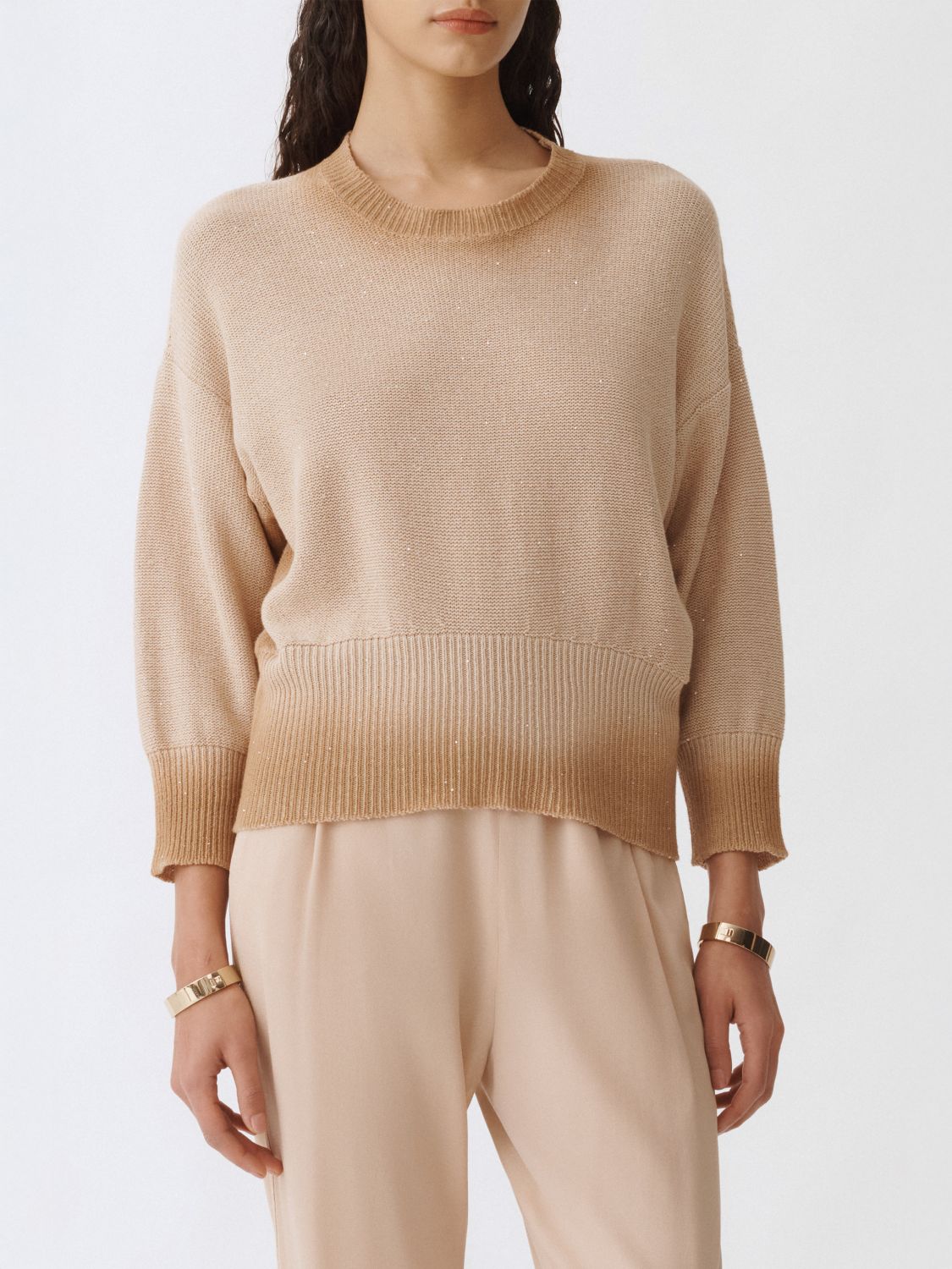 FABIANA FILIPPI SWEATER FABIANA FILIPPI WOMAN COLOR SAND G78662054