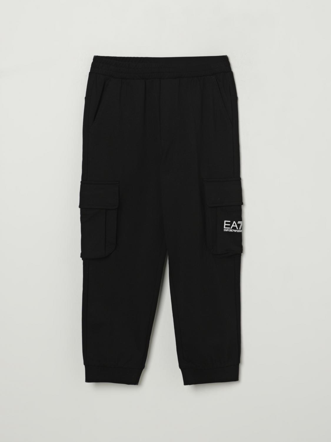 Ea7 Pants Kids Color Black