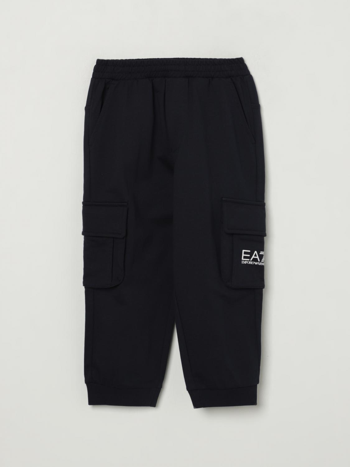 Ea7 Pants Kids Color Black