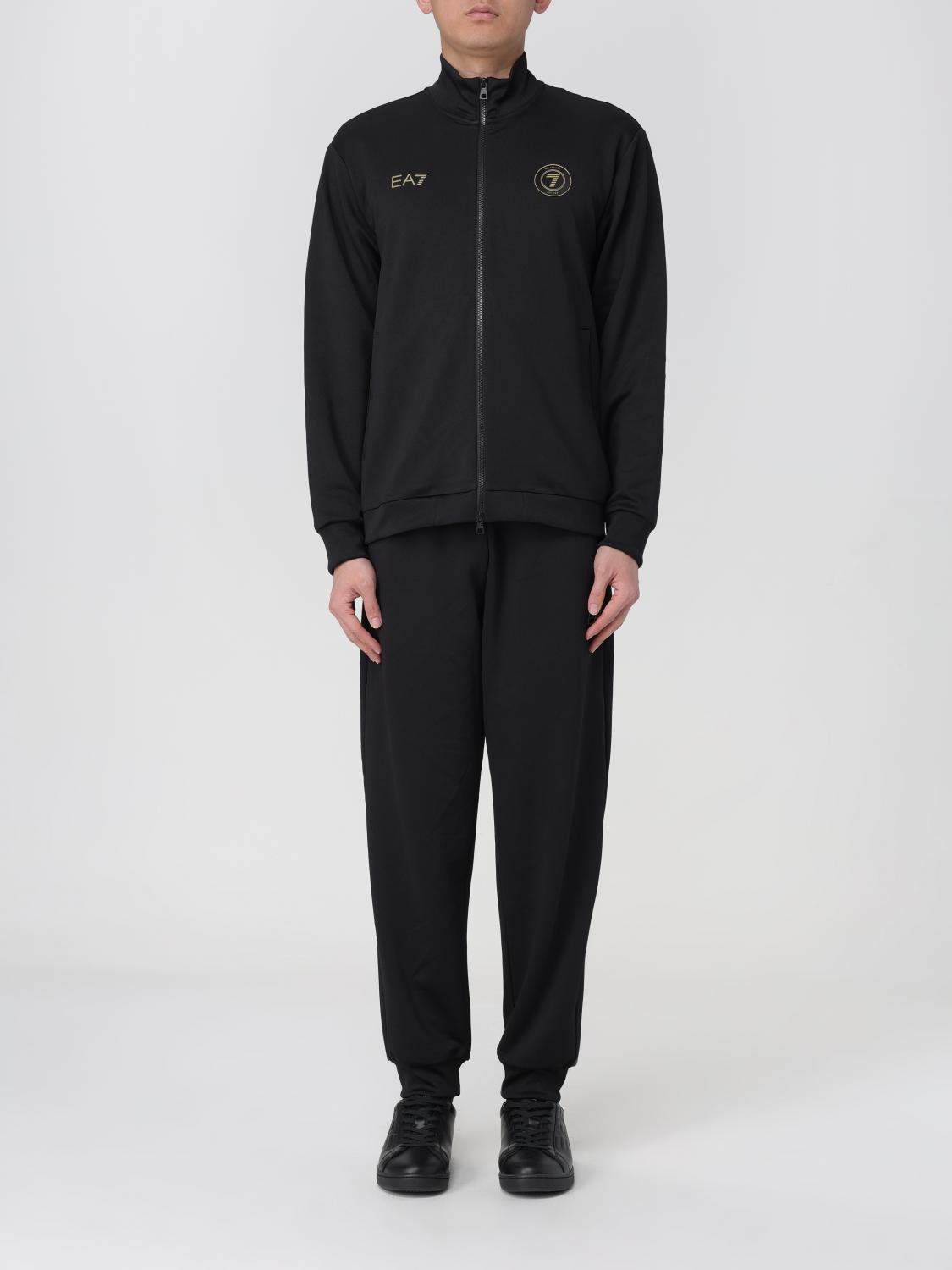 Ea7 Sweat  Men Color Black In Black