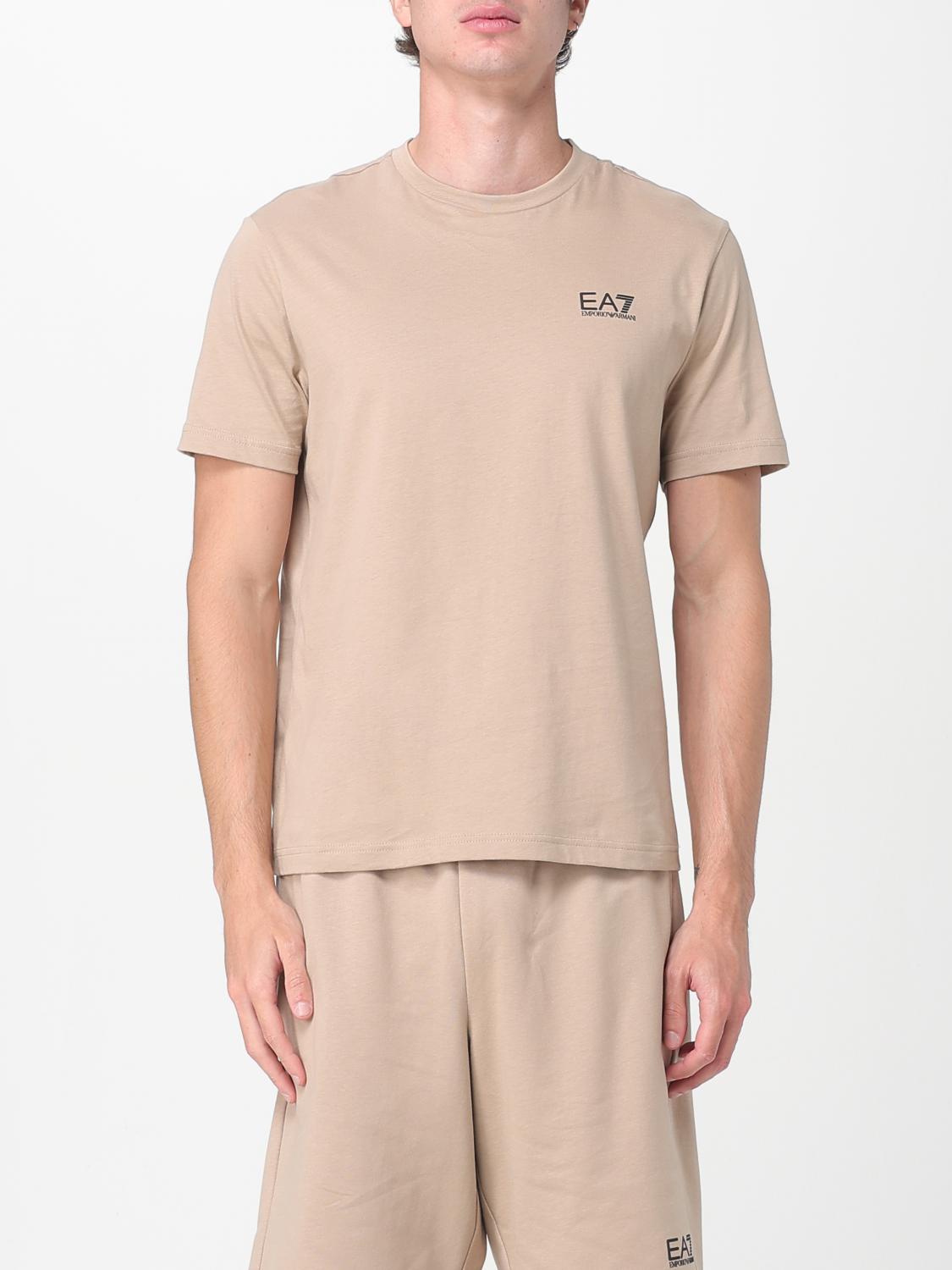 Ea7 T-shirt  Herren Farbe Beige In Brown